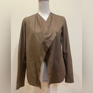 Vince Tan Leather Jacket XS